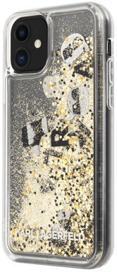 Coque Karl Lagerfeld Bling Bling avec breloques flottantes pour Apple iPhone 11, Or