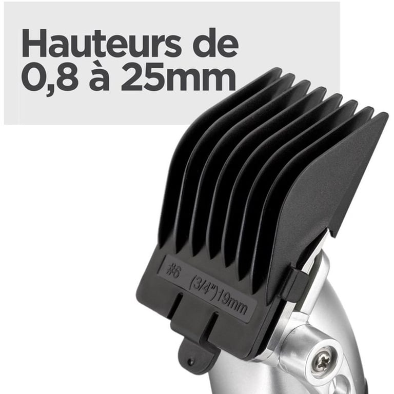 Tondeuse cheveux BABYLISS P1359E Batterie lithium 8 sabots 08 25mm Trousse de rangement - vue 3
