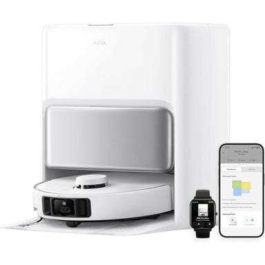 P50 Pro Ultra - Robot Aspirador con Estación - 19.000 Pa - Cepillo sin enredos - Limpieza automática