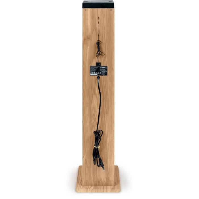 Tour haut-parleur - THOMSON - Noir/Bois - Bluetooth/CD/USB/SD, 60W, Radio FM, Télécommande, Alim. 230V - Neuf