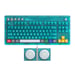 Teclado Mecánico Retro 8BitDo Clear Blue Edition (Teclado Qwerty 87 teclas - DISPOSICIÓN ANSI / ANSI LAYOUT)