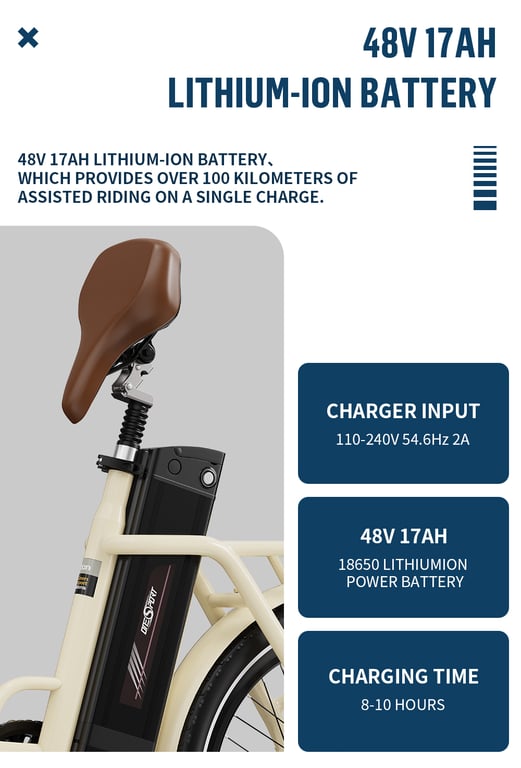 Vélo électrique Onesport OT16 pliable 48V 17AH pneus larges 20*3.0 25 kmh déplacements urbains nouveaux modèles 2025 Neuf - vue 6