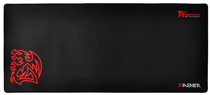 Thermaltake DASHER 2016 Alfombrilla de ratón para juegos Negro