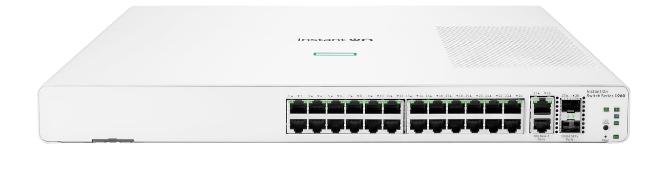 HPE Aruba Networking Aruba Instant On 1960 24G 2XGT 2SFP+ Géré L2+ Gigabit Ethernet 101001000 1U Neuf - vue 2