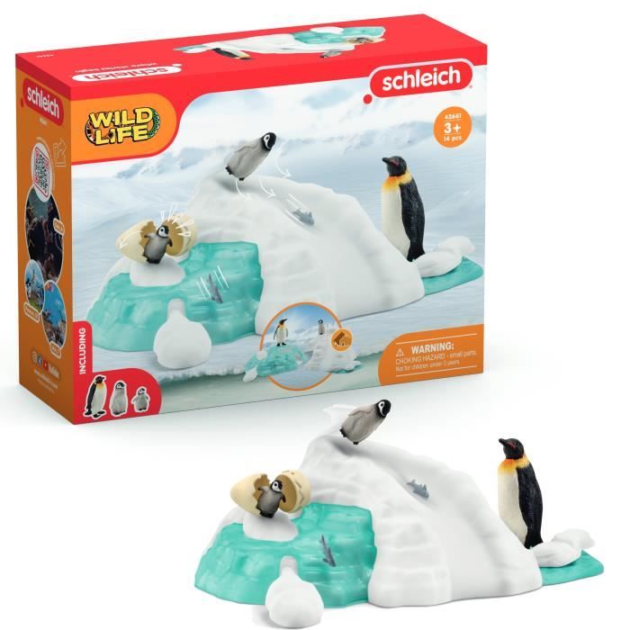Figurines Famille pingouin sur la banquise,  42661 Wild Life, Pour enfant des 3 ans - Neuf
