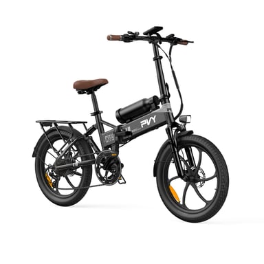 Bici elettrica pieghevole PVY Z20 MAX, autonomia 200 km con doppia batteria, full suspension