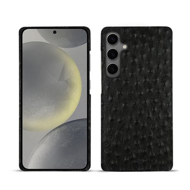 Coque cuir Samsung Galaxy S24 -  - Noir - Cuir Abaca