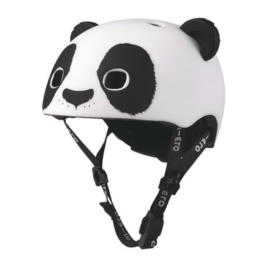 Casque enfant Micro Mobility Panda 3D avec boucle magnétique, LED intégrée, taille S multicolore