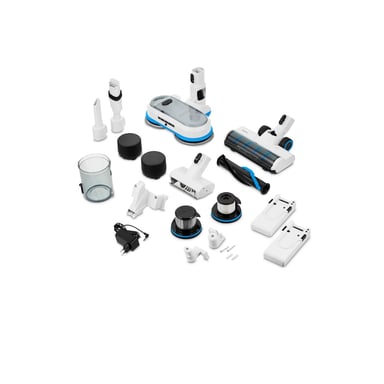 MEDION P400 W+ Aspirateur-balai 2 en 1 Batterie Sec&humide HEPA Sans sac 400 W Blanc 2500 Ah