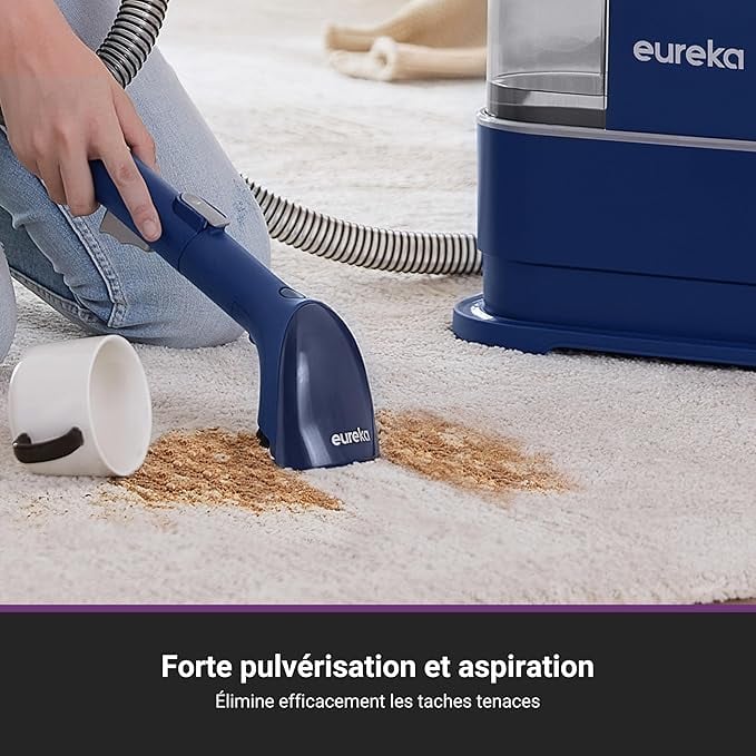 Eureka NEY100 Aspirateur pour tapis | Nettoyeur de taches multisurface pour tapis moquettes tissus d'ameublement escaliers et voiture | Grand réservoir d'eau de Neuf - vue 6