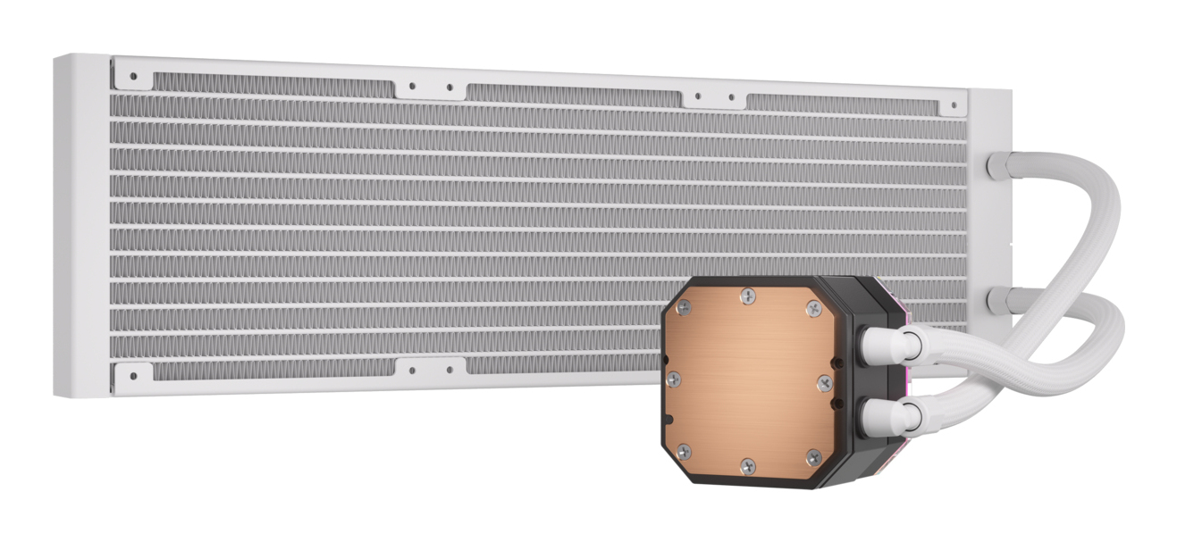 Corsair CW-9060073-WW système de refroidissement d'ordinateur Processeur Refroidisseur de liquide tout-en-un 12 cm Blanc 1 pièce(s) - Neuf