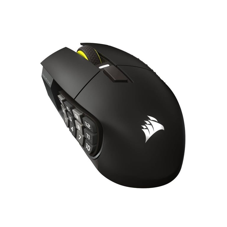 Souris Gamer CORSAIR Scimitar Elite WL SE sans fil MMO Key Slider Gun Metal Ergonomique 33 000 DPI - Neuf
