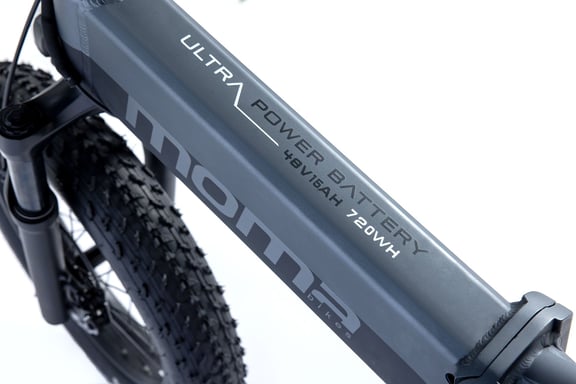 Bicicletta Elettrica, E-FAT20''PRO Moma Bikes, Alluminio, SHIMANO 8v, Doppie sospensioni, Freni a Disco idraulico, Batteria integrata Ion Litio 48V 15Ah