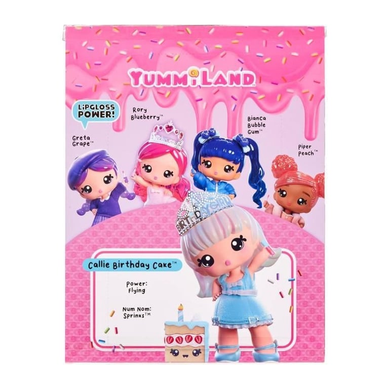 Yummiland Large Doll + Lipgloss Pet Callie Birthday Cake - vue 5