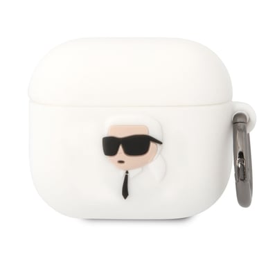 AirPods 3 Custodia in silicone Karl Head 3D Luxury Antiurto