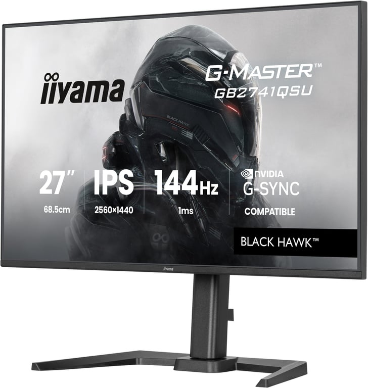 Ecran PC Gamer IIYAMA 27 QHD 144Hz Dalle IPS 1ms Réglable en hauteur G Master Hawk4Hz - vue 5