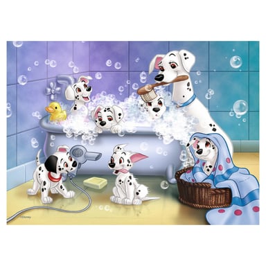 Nathan Puzzle 60 pièces - Les 101 Dalmatiens : Tous au bain - Ravensburger - pour garçon - vue 5