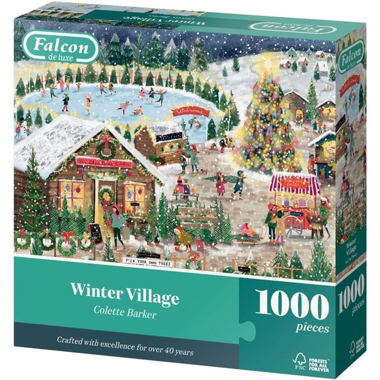 Falcon De Luxe Falcon Winter Village 1000 Pièces - vue 5