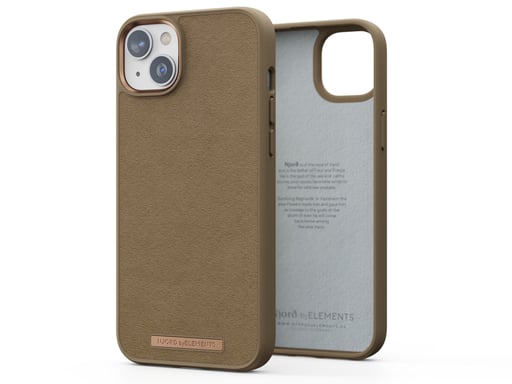 Custodia Njord byELEMENTS Suede Comfort+ - iPhone 14 Plus - Camel Apple iPhone 14 Plus