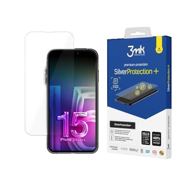 Film protecteur 3MK SilverProtection+ iPhone 15 Antimicrobien Transparent