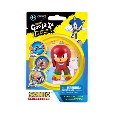 Figurine mini Moose Toys Goo Jit Zu Sonic 6 cm pressable squishy Multicolore