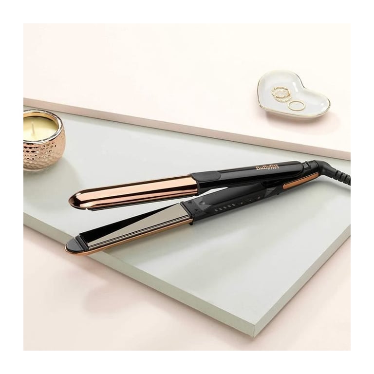 Lisseur Babyliss Babyliss ST482E straight & curl brillance 5 températures jusqu'à 235°C Plaques 28 mm en véritable - vue 3