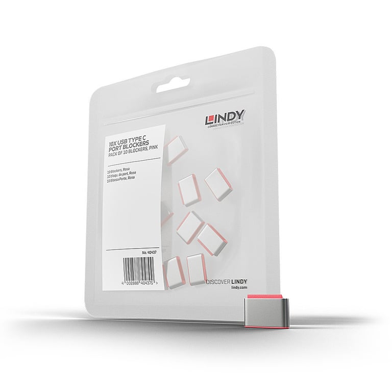Lindy 40437 bloqueur de port USB Type C 10 pièce Neuf