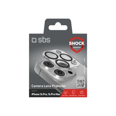 SBS TECAMGLIP16PK schermo e protezione posteriore per telefoni portatili Protettore obiettivo fotocamera Apple 1 pezzo/i