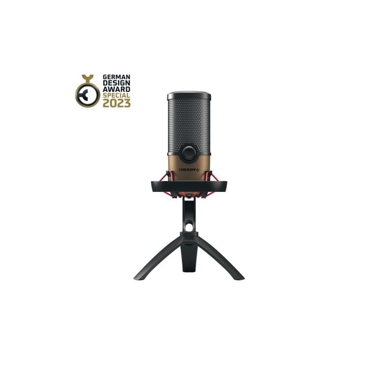 Microphone USB Cherry UM 9.0 Pro RGB et cuivre - vue 2