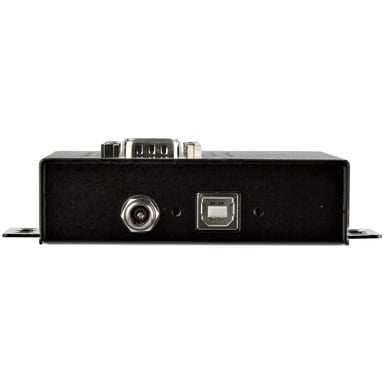 StarTech.com Adaptador Hub Serie RS232/RS485/RS422 a 4 puertos USB - Convertidor Ladrón USB 2.0 a Serial DB9 - IP30 - de Montaje en Carril DIN - Prote