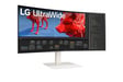 LG 38BR85QC-W pantalla plana de PC 96,5 cm (38'') 3840 x 1600 píxeles UltraWide Quad HD+ LCD Blanco
