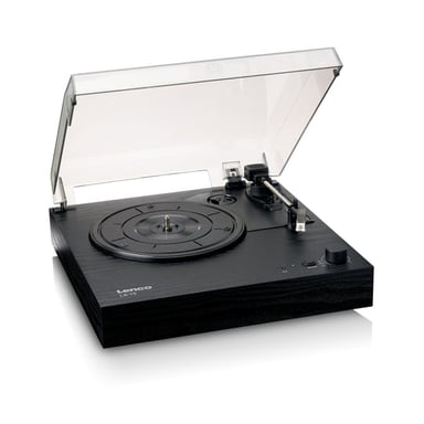 Lenco LS-15BK platine Tourne-disque entraîné par courroie Noir