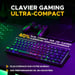 Combo gaming 2-en-1 THE G-LAB Hydrogen Clavier AZERTY filaire semi-mécanique + Souris 7200 DPI RGB Noir