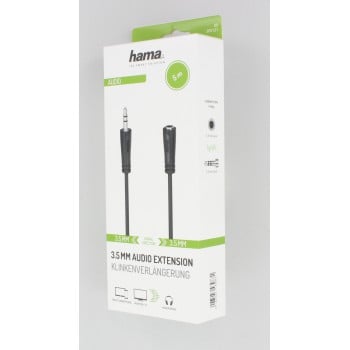 Hama 00205121 câble audio 5 m 3,5mm Noir