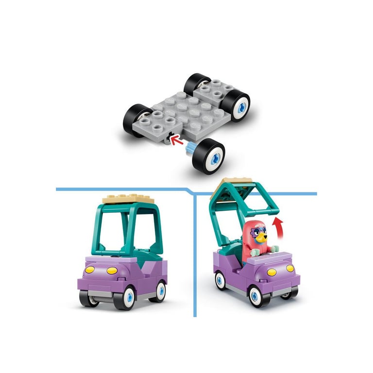 Jeu de construction LEGO Bluey 11216 Les Grands-mères avec Bingo et Bluey 80 pièces avec figurines Violet - Neuf