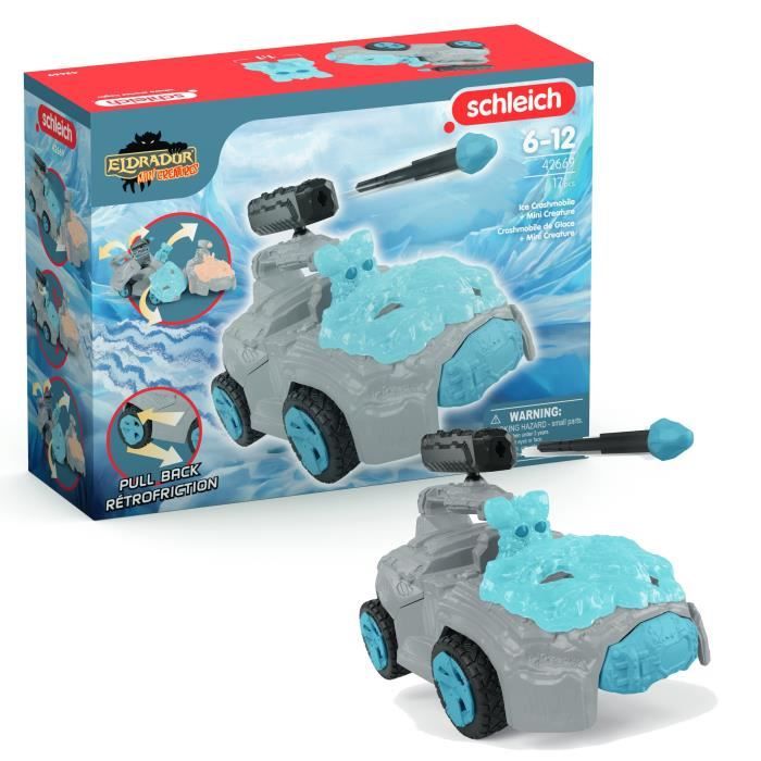 SCHLEICH 42669 ELDRADOR CREATURES Crashmobile de Glace avec Mini Creature Coffret voiture avec figurine fantastique - vue 2