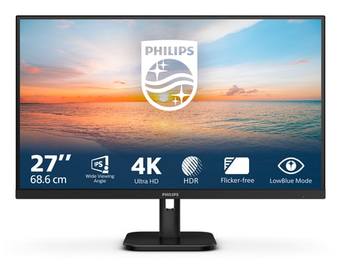 Philips 27E1N1800A/00 PC a schermo piatto 68,6 cm (27'') 3840 x 2160 pixel 4K Ultra HD LED Nero