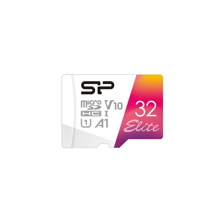 SILICON POWER Elite Carte mémoire flash adaptateur microSDHC SD inclus e A1 / Video Class V10 / UHS I U1 / Class10 microSDHC UHS I