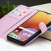 Étui Portefeuille pour Galaxy A32 4G avec Support et Languette Magnétique Rose