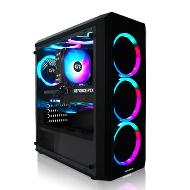 MK2 LITE - PC Gamer - AMD Ryzen7 5700X - Nvidia Geforce RTX 5060  - Rapide Bureau PC Gaming - 4K & Raytracing avec 32 GO RAM DDR4 - 512 GO SSD - Ordinateur avec WiFi + Windows 11 Pro