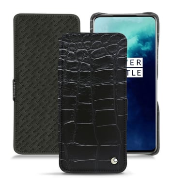 Funda de piel OnePlus 7T Pro - Solapa horizontal - Negro - Cueros especiales