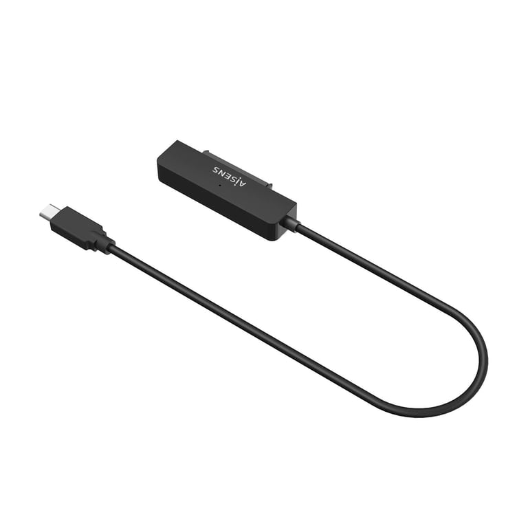 AISENS ASE-25C04B Boîtier de disques de stockage Boîtier HDD Noir 2.5  Alimenté par port USB - Neuf
