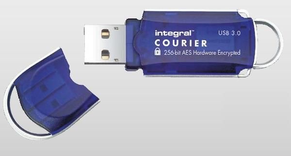 Integral 8GB Courier FIPS 197 Encrypted USB 3.0 lecteur USB flash 8 Go USB Type A 3.2 Gen 1 3.1 Gen 1 Neuf - vue 3