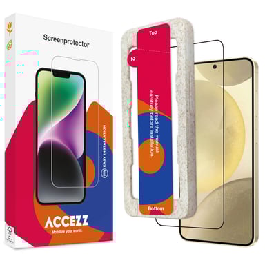 Accezz Protection d'écran en verre trempé avec applicateur pour Samsung Galaxy S25 Plus