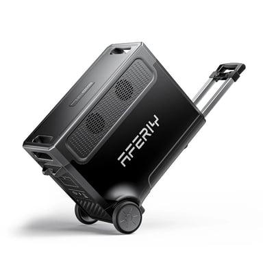 AFERIY P310 3600W Central eléctrica portátil 3840Wh LiFePO4, compatible con la aplicación, inversor de onda sinusoidal pura con UPS, enchufe UE, ruedas