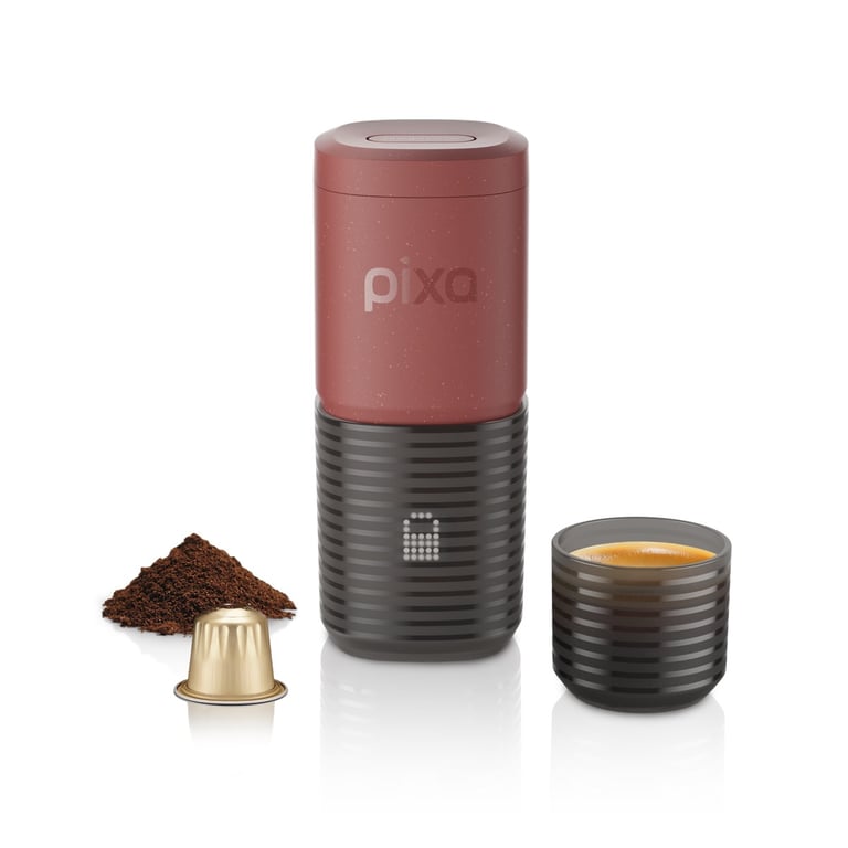 WACACO Pixapresso Machine Espresso Portable – 20 bars café moulu + capsules inclus rechargeable USB C idéale voyage & nomade Neuf