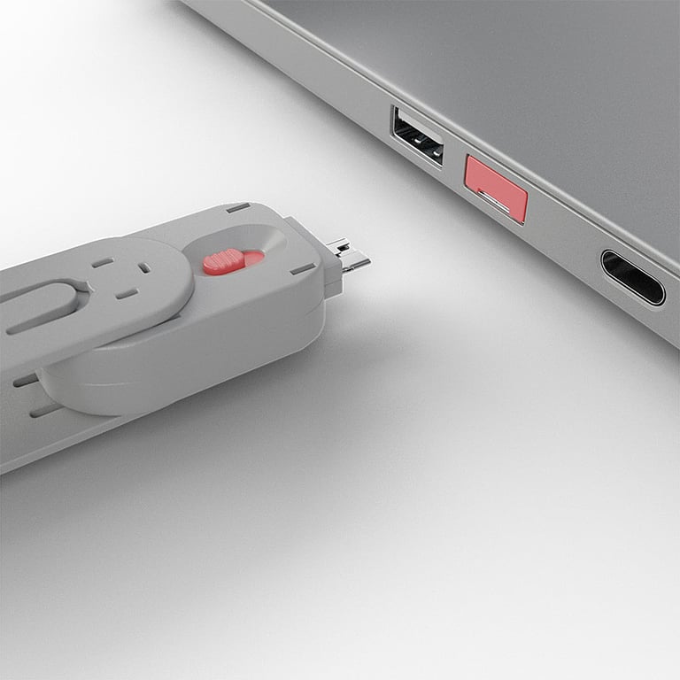 Lindy 40450 bloqueur de port Bloqueur de port + clé USB Type A Acrylonitrile Butadiène Styrène ABS 5 pièce Neuf - vue 4