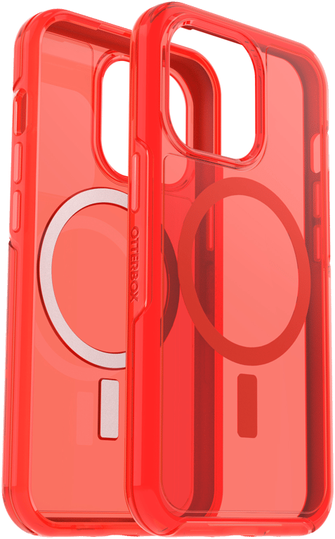 Otterbox Symmetry Plus Clear for iPhone 13 Pro red