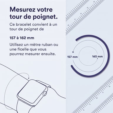 Bracelet Solo tressé pour Apple Watch | 44/45/46/49 mm - Taille 5 - Light Blue