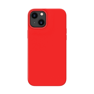 Carcasa de gel de silicona suave a prueba de golpes para Apple iPhone 13, Rojo Fuego